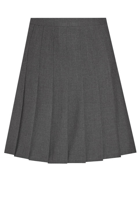Senior Grey Pleated School Skirt - Gogna Schoolwear and Sports